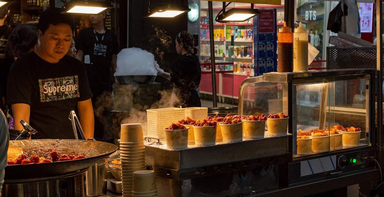 Korean Street Food Booth