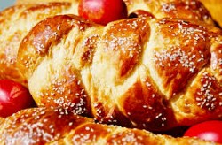 Greek Easter traditional Bread - Tsoureki