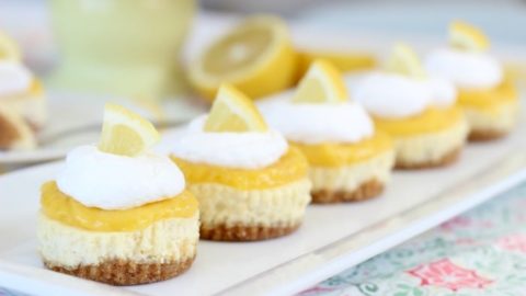 Top 5 Afternoon Tea Recipes: 1. Mini Lemon Cheesecakes