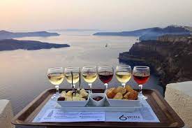 Varieties of Santorini Wine
